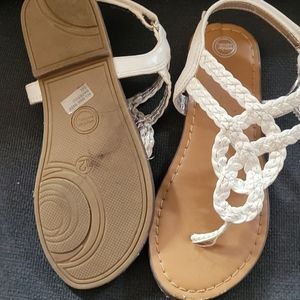 Girls White Sandals